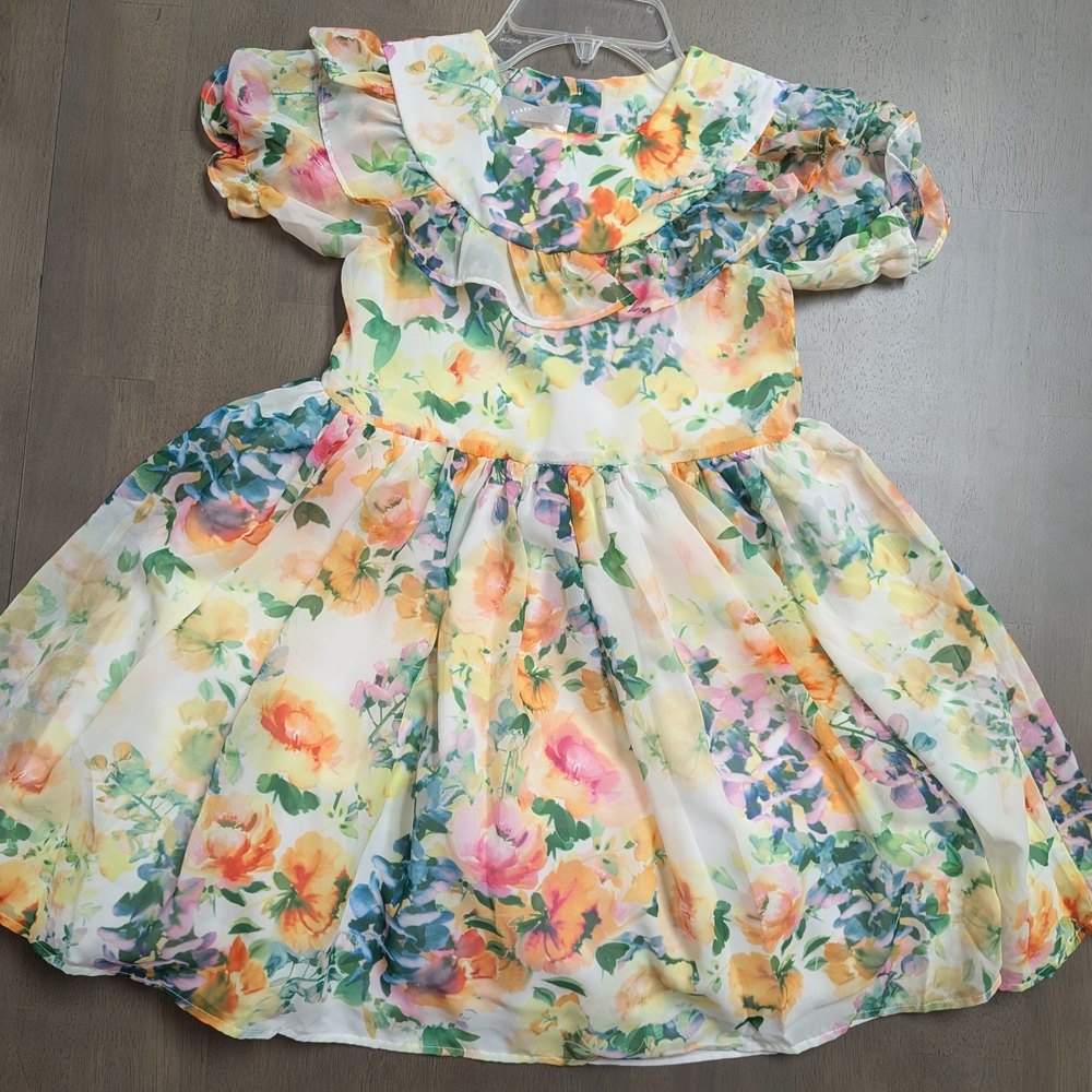Pastourelle Multicolor Floral Dress